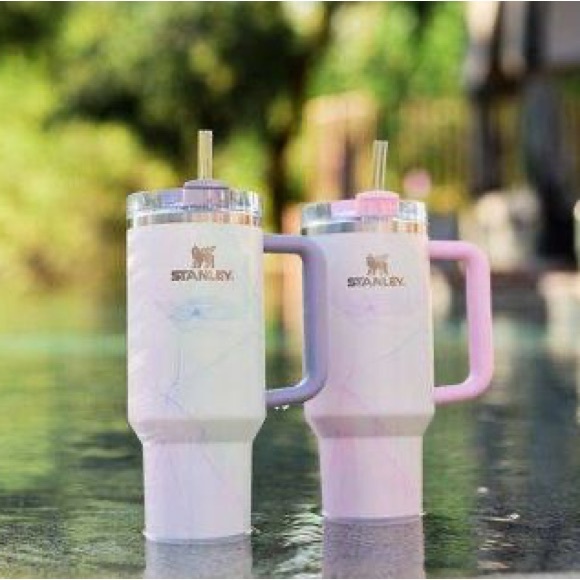 NWT Stanley 40oz Flowstate H20 Tumbler Watercolor in Tulle - Picture 5 of 9